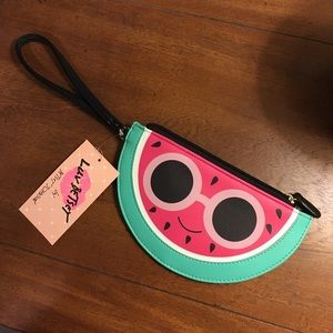 NWT Betsey Johnson Watermelon Shades Wristlet